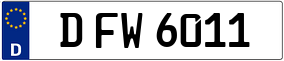 Truck License Plate